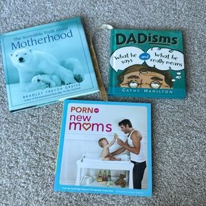 Set of three “new parents” books